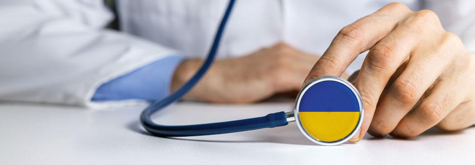 Viele Ärzte zeigen sich ­solidarisch mit der Ukraine.