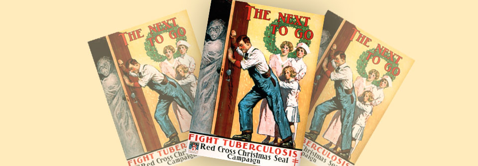 Per Poster rief das US-amerikanische Rote Kreuz 1919 zu Spenden für den Kampf gegen Tuberkulose auf.