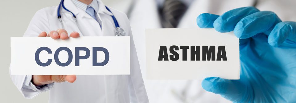 Bei der Therapie des Asthma-COPD-Overlap wird geschaut, welche der beiden Lungenerkrankungen vordergründig ist.