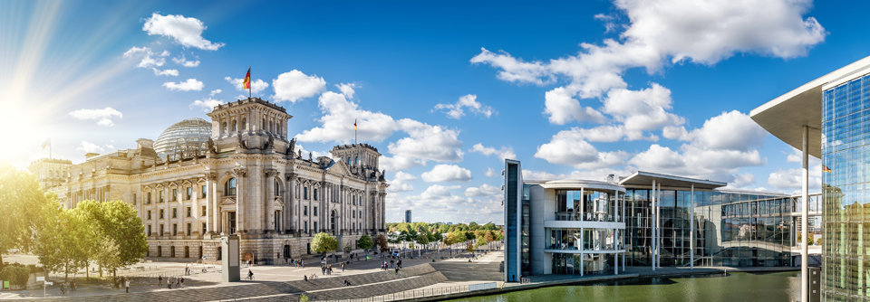 Ein für Lobbyisten interessantes Gebiet: der Deutsche Bundestag und dazugehörige 
Parlamentsgebäude.