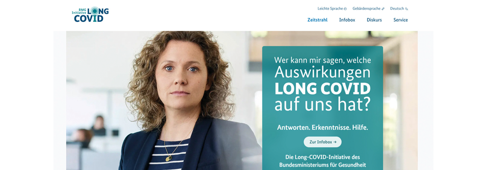 Die neue Webseite www.bund-longcovid.de mit umfangreichen Informationen für Ärzte, Patienten und andere Interessierte.