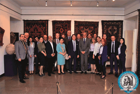 Empfang des deutschen Botschafters in Armenien anlässlich der ersten Armenian-German-Oncology School im Jahr 2018.