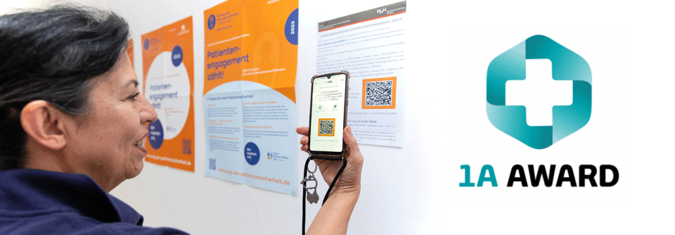 QR-Code einscannen und berichten – so einfach kann Patientensicherheit sein.