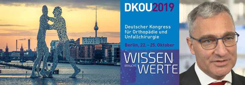 Der DKOU 2019 fand in Berlin statt. Rechts im Bild: Dr. med. Christian Schneider.