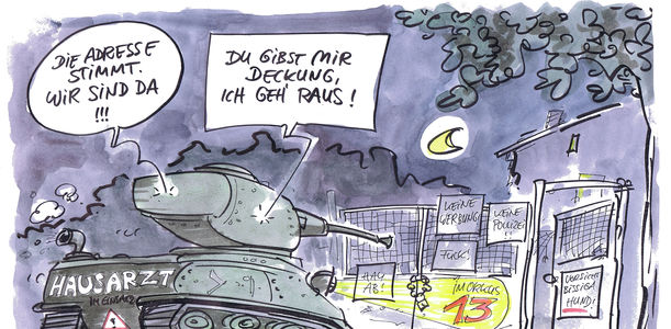 Bereitschafts-Hausbesuch: Sicher ist sicher