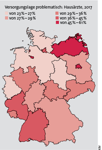 Abb. 3: KBV-Versichertenbefragung: Hausärztemangel