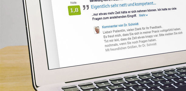 Arztbewertungsportale: Patientennoten kommentieren?