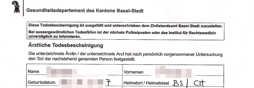 Der folgende Leitfaden hilft Ihnen, das Kreuz an die richtige Stelle zu setzen.