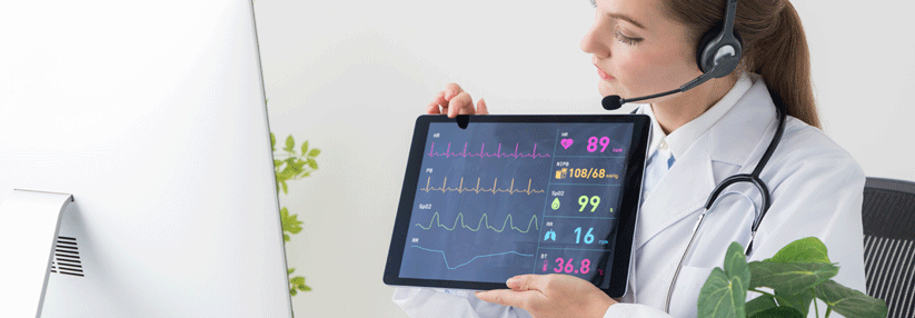 Erhält der Arzt elektronisch Informationen über wichtige Funktionen wie Herzrhythmus, Blutdruck, Gewicht und Flüssigkeitshaushalt, kann er erkennen, wann das System zu entgleisen droht.