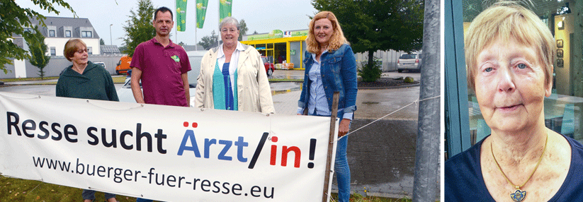 Stolze Unterstützer ihres Ortes: Der Verein Bürger für Resse hat inzwischen über 500 Mitglieder. (Rechts: Renate Kolb)
