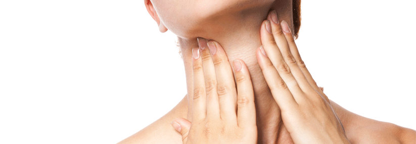 Häufig zeigt sich die Jugularvenenthrombose durch einen schmerzenden und geschwollenen Halsbereich.