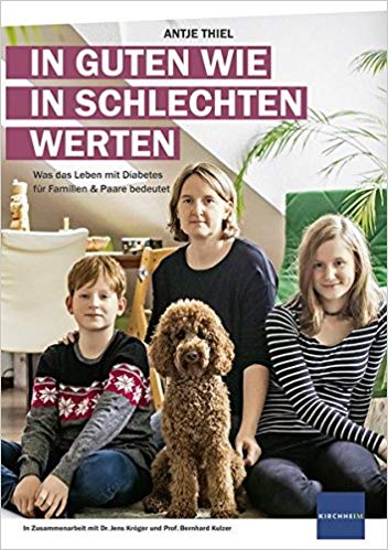 Typ-1-Diabetes beim Nachwuchs ist ein Karrierekiller Das Mutmach-Buch von Antje Thiel zeigt in 15 Porträts, Expertenkommentaren und einem Wissens-Teil, was sich in Familien und Partnerschaften ändert, wenn ein Familienmitglied Diabetes bekommt. Auch Lebenspartner, Kinder und Eltern von Menschen mit Diabetes kommen zu Wort. Sie erzählen, welche Herausforderungen sich im Umgang mit Diabetes auftun, aber auch wie diese Erfahrungen sie stärken. (ISBN 978-3-87409-673-7)