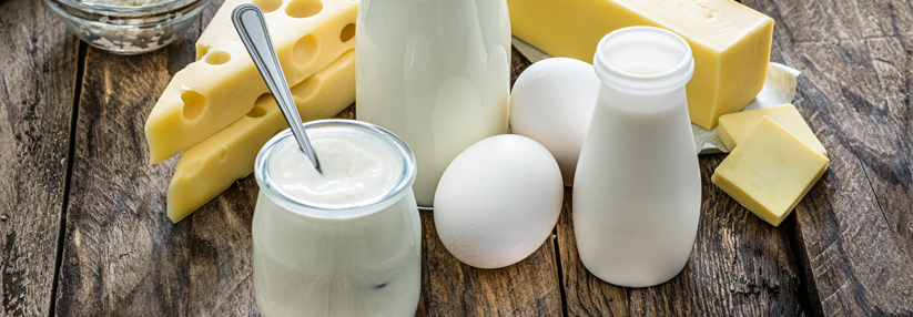 Primäre Auslöser von Nahrungsmittelallergien bei Säuglingen und Kleinkindern sind Kuhmilch, Hühnerei und Weizen.