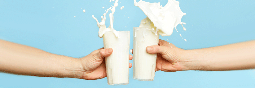 Zu viel Milch wirkt kontraproduktiv. Mehr als zwei Gläser am Tag sollten es nicht sein.