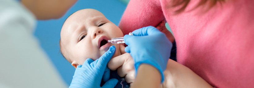Auch bei Säuglingen war die neue der alten Schluckimpfung nicht unterlegen. (Agenturfoto)