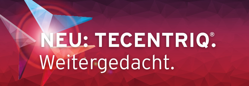 Neu: TECENTRIQ<sup>®</sup>#hinweis1. Das L ist da.