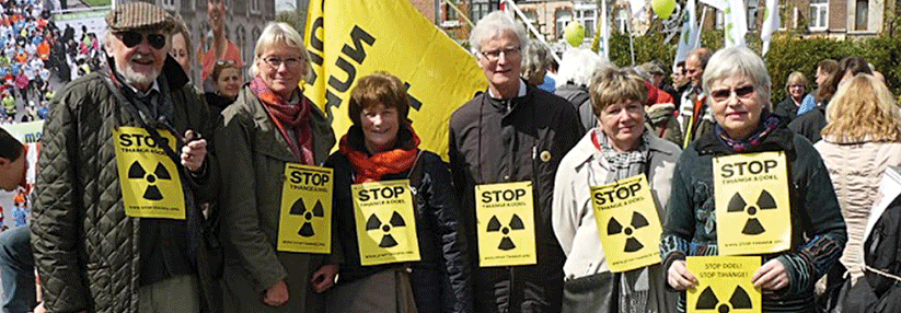 IPPNW Aachen im Einsatz gegen Atomkraft.