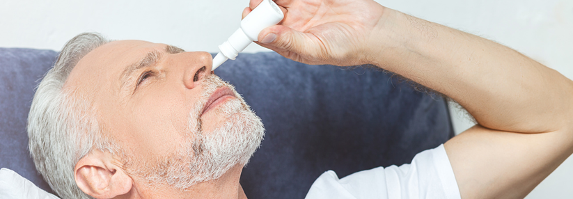 Ältere Patienten sprechen nicht so gut auf übliche Steroid-Nasensprays an.