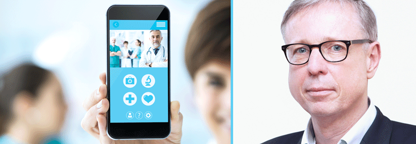 Das Entwickeln von Medizin-Apps ist komplex, langwierig und teuer Eine App, die medizinische Unterstützung verspricht, muss das auch leisten können. Rechts: Dr. Markus Müschenich, CEO F.H. Incubator GmbH.