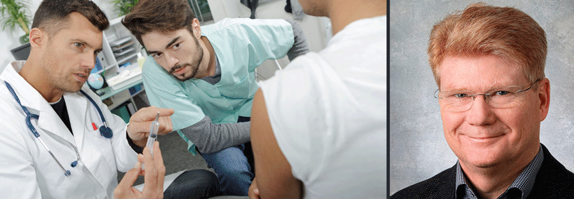 Zuschuss für die Weiterbildungsstelle fließt auch bei Fachärzten. Rechts: Dr. Lutz Ehnert, Internist, Bad Nauheim.
