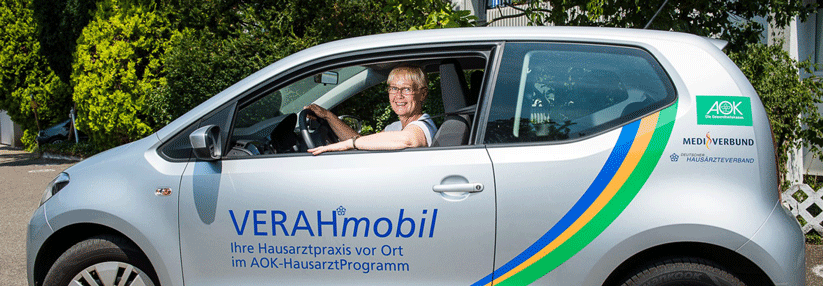 Volle Fahrt für die Hausbesuche mit dem Verahmobil.