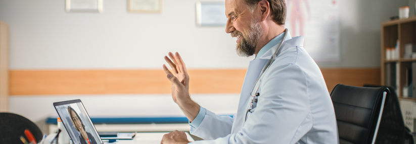 Die Telemedizin ist im vergangenen Jahr  durch die Decke gegangen.