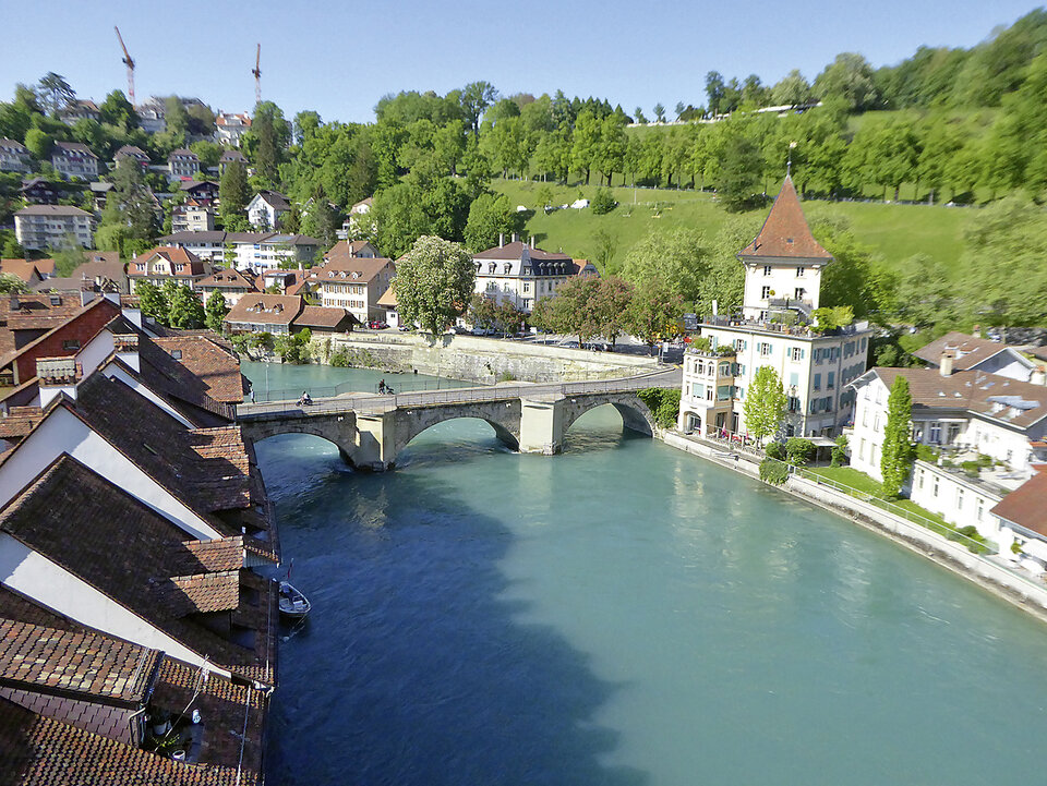 Bern mit Fluss Aare.