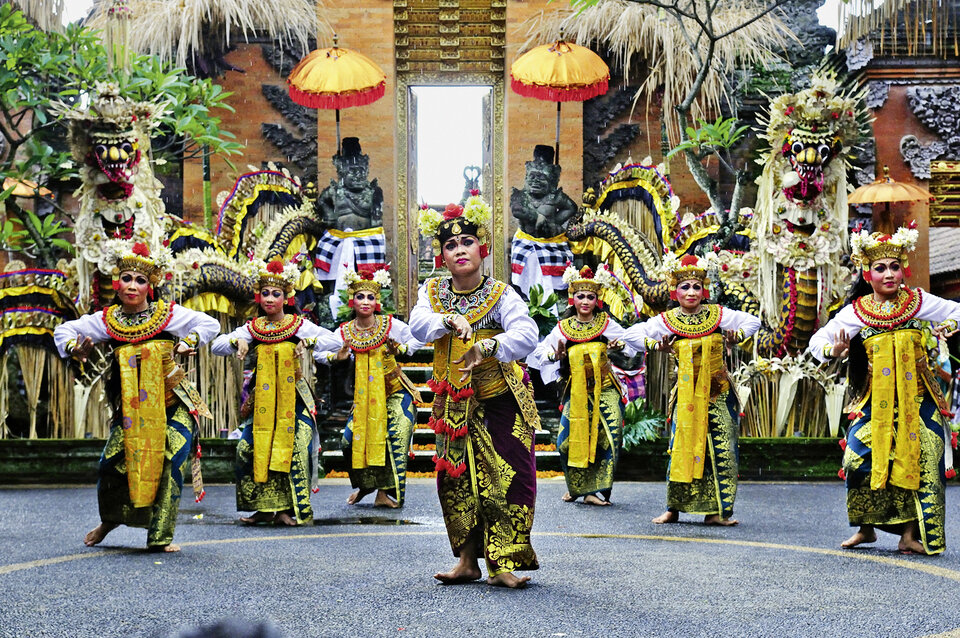 Traditioneller Tanz in Bali. 