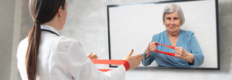 Tele-Reha: Training mit dem Tablet