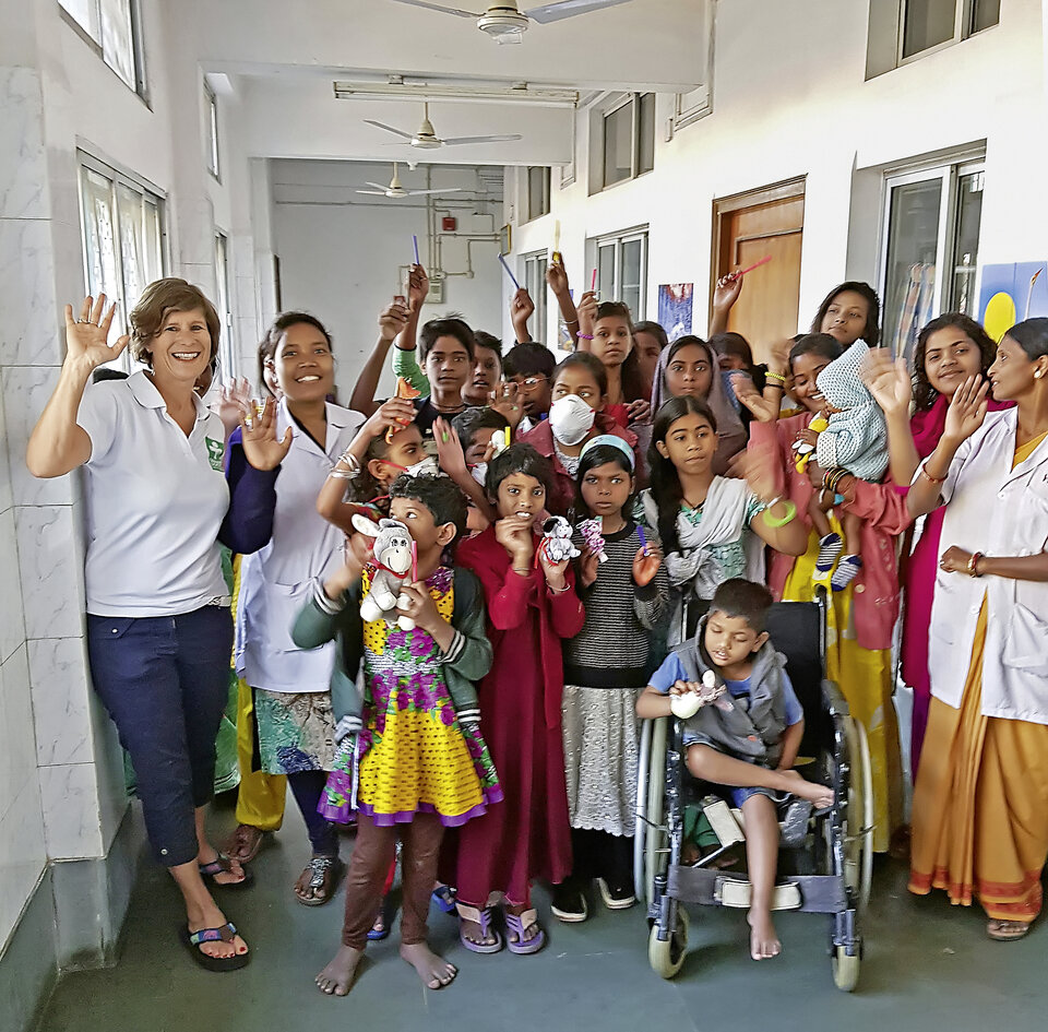 Abb. 8: Abschied auf der Kindertuberkulosestation Pushpa Home.
