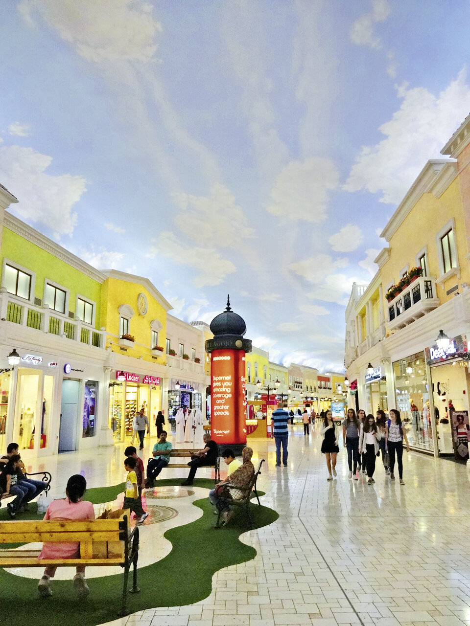 Villaggio Mall in Doha – nachgestaltet einem italienischen Städtchen und Einkaufsparadies für jeden Geschmack.
