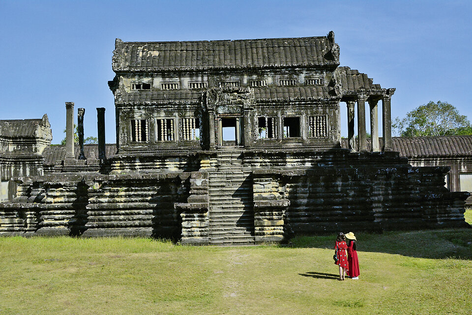 In der weitläufigen Tempelanlage von Angkor Wat residierte König Suryavaman der Zweite.