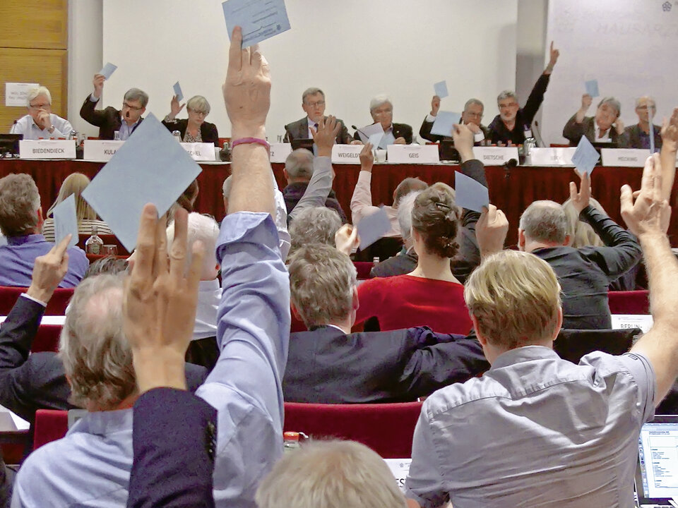 Die Delegierten stimmten über zahlreiche Anträge ab