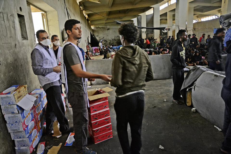 Abb. 9: Migranten-Betreuung in Libyen