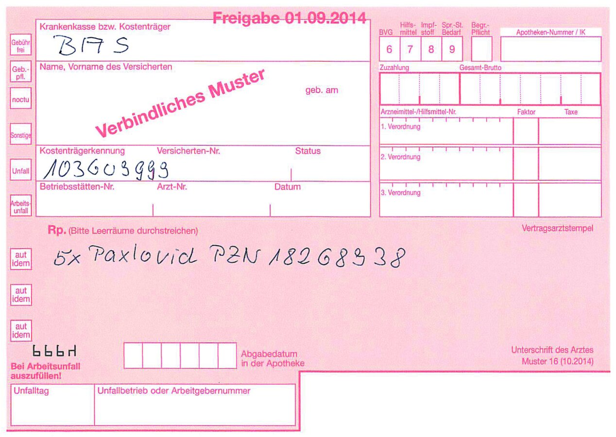 Patienten über Paxlovid aufklären!