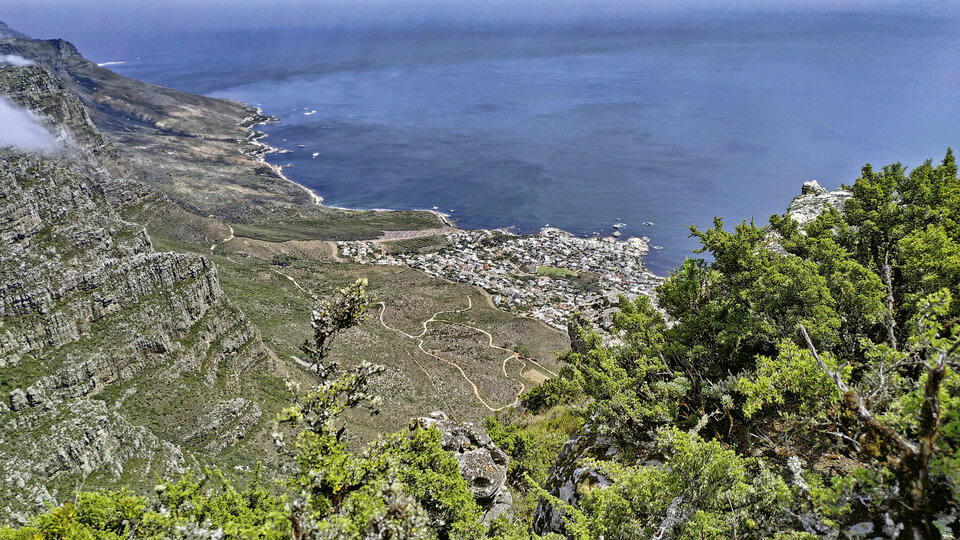 Blick vom Tafelberg zu den 12 Aposteln.