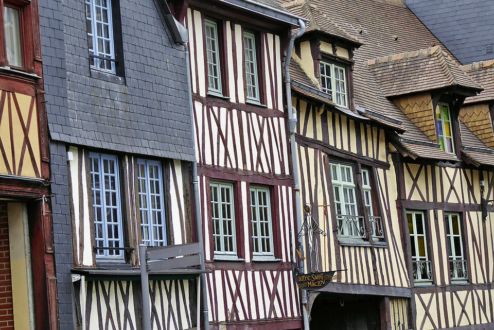Typisches Fachwerk in Les Andelys