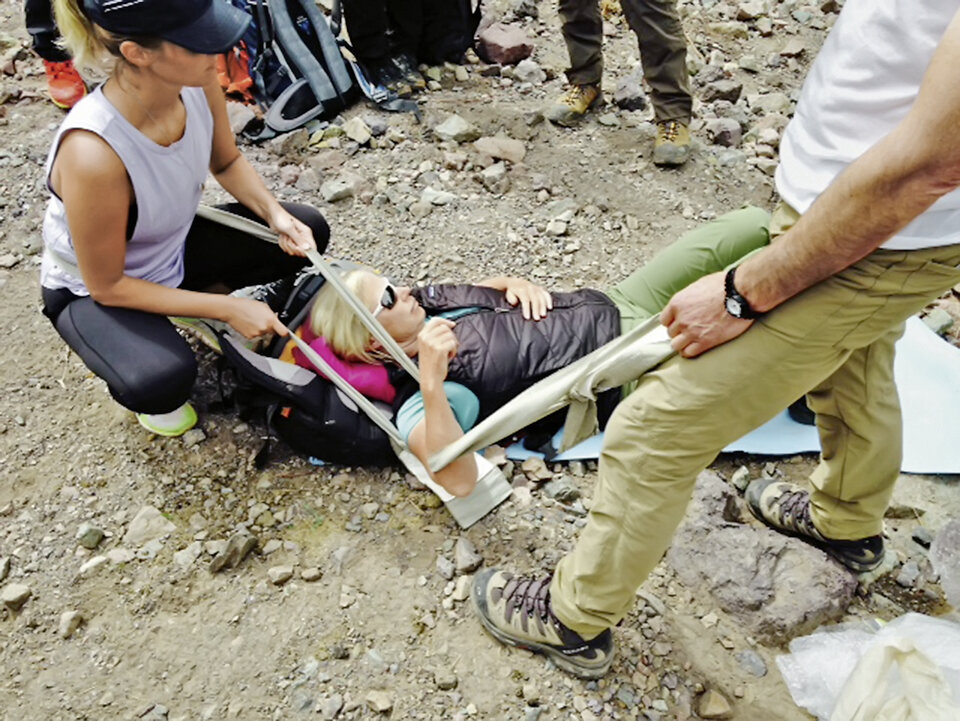 Abb. 3: Reponierung bei Schulterluxation