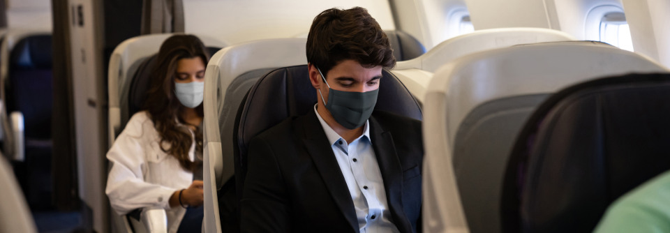 FFP2-Masken können auch unter Flugbedingungen und trotz des erhöhten Atemwiderstands ohne Gefahr für eine Sauerstoffentsättigung getragen werden. (Agenturfoto)