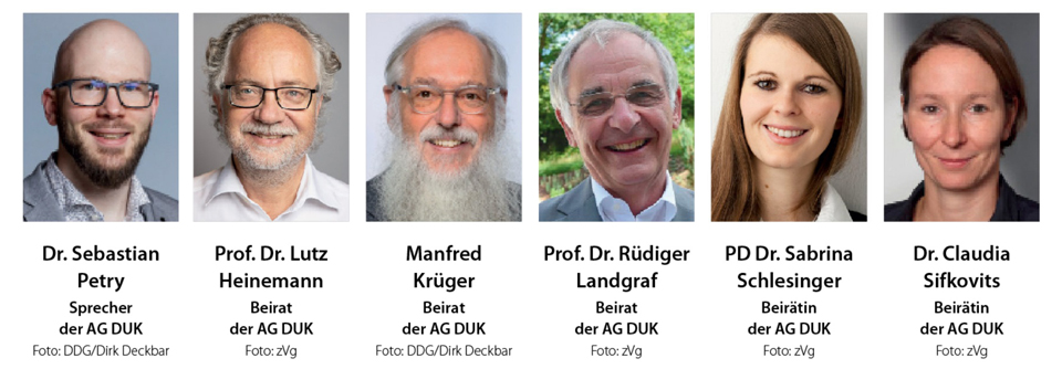 Die Mitglieder des Beirats der Arbeitsgemeinschaft „Diabetes, Umwelt & Klima“ der Deutschen Diabetes Gesellschaft.